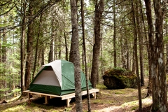 Tent Platforms in Middle Heaven